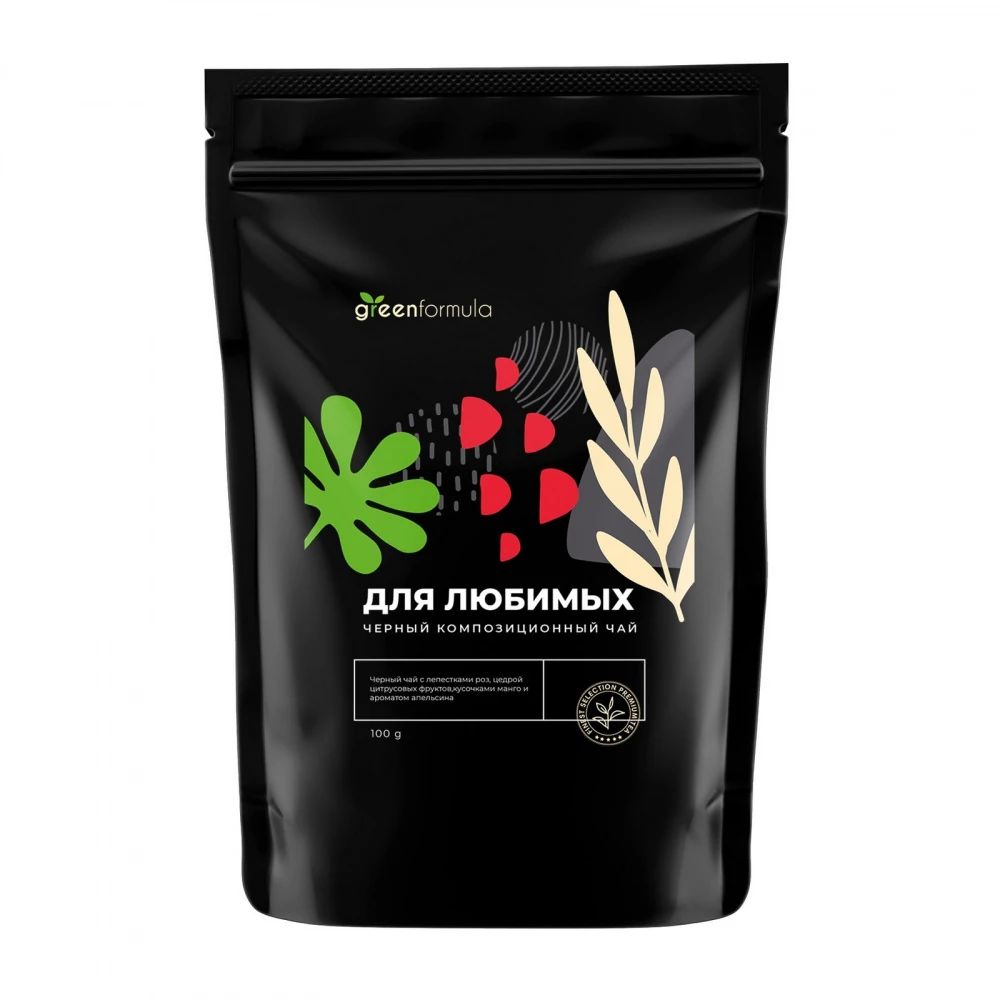 

Чай черный GreenFormula "Для любимых", листовой с добавками, 100 г
