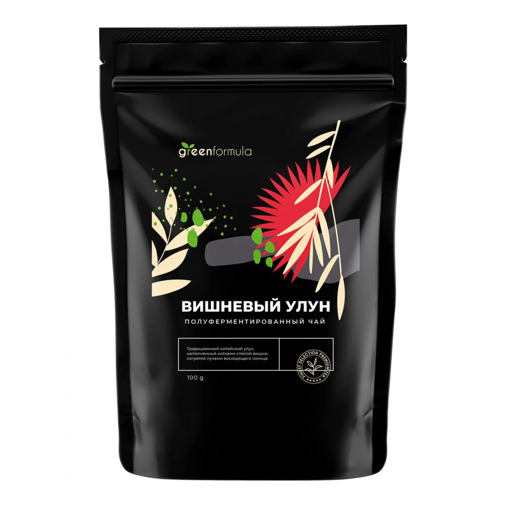 

Чай улун GreenFormula "Вишневый улун Premium", листовой с добавками, 100 г