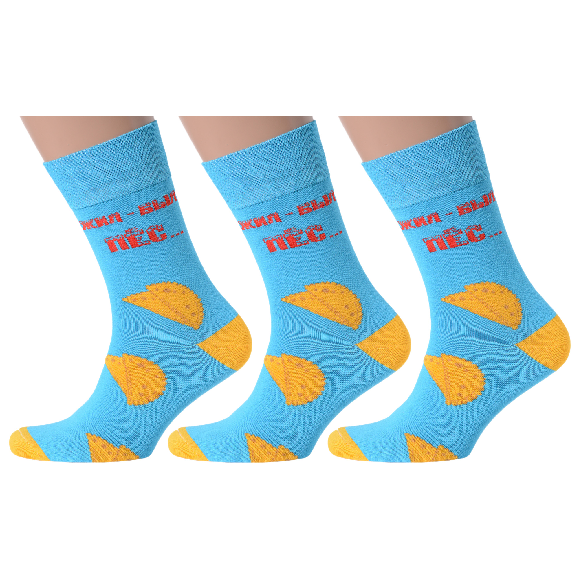 

Комплект носков мужских MoscowSocksClub msk3-М13 голубых 27, Голубой, msk3-М13