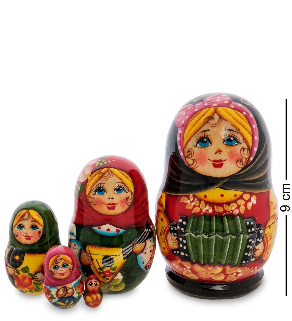 

Матрешка Народные промыслы Людочка с гармошкой, Многоцветный, AT2132682