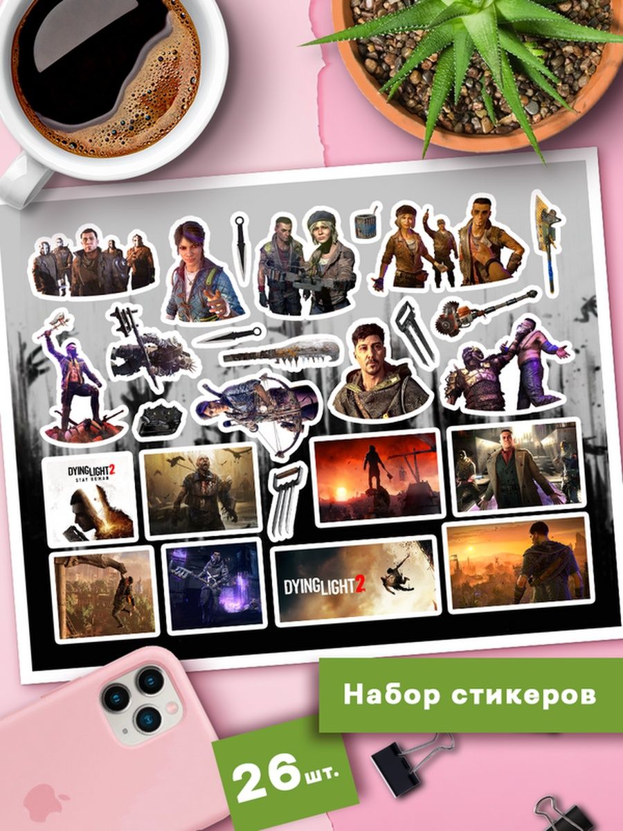 

Наклейки Клейкие Наклейки Dying Light 2 SHNA_037_20x25