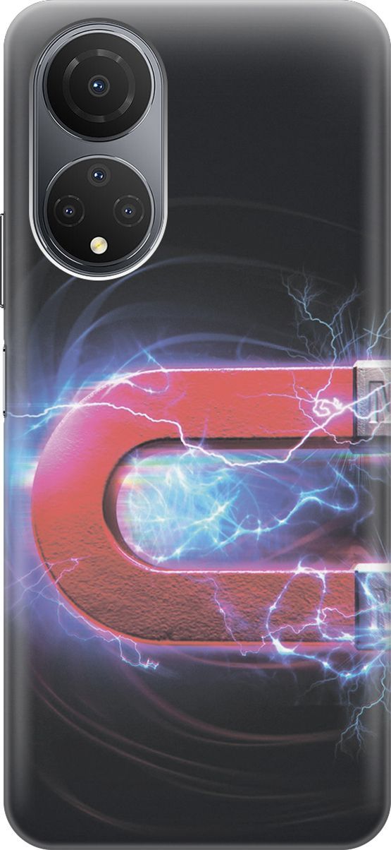 

Силиконовый чехол на Honor X7 "Южный полюс магнита", Голубой;красный, 158550