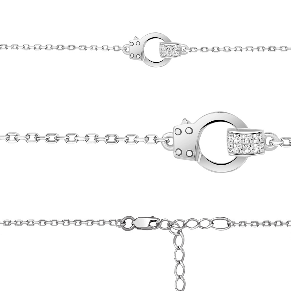 

Браслет из серебра с фианитом р. 16 Aquamarine 74553А_925_р, 74553А_925_р