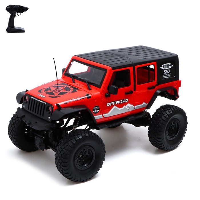 

КНР "Монстр", полный привод 4X4, масштаб 1:8, аккумулятор, красный