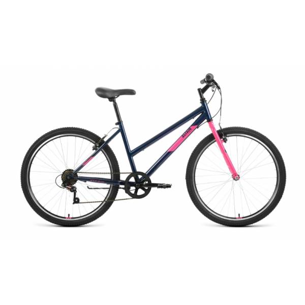 фото Велосипед 26 forward altair mtb ht low (6-ск.) 2022 (рама 17) темный/синий/розовый