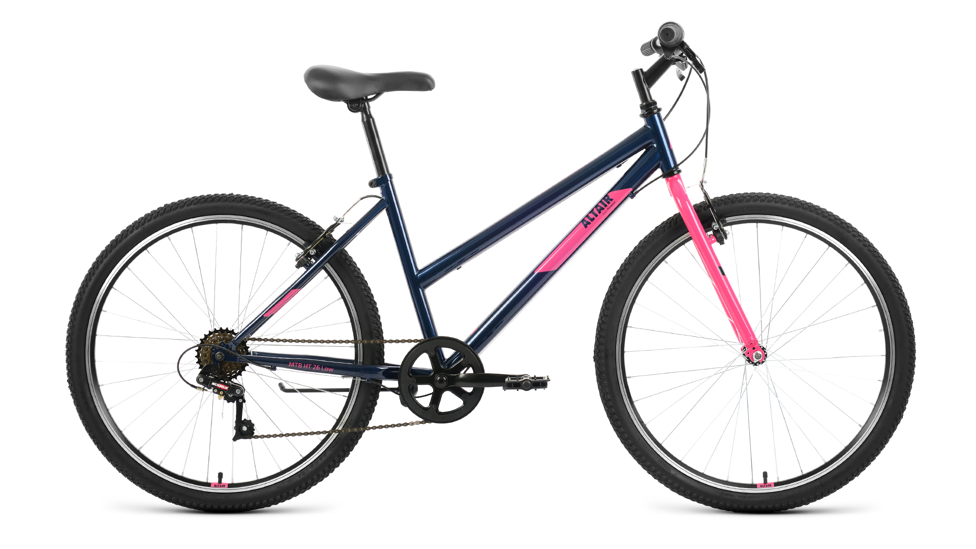 фото Велосипед altair mtb ht low 2022 17" темный/синий/розовый