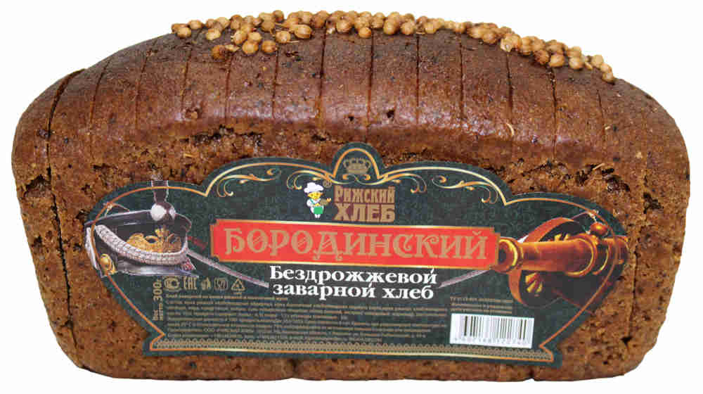 

Хлеб черный Лента Бородинский 300 г, Бородинский