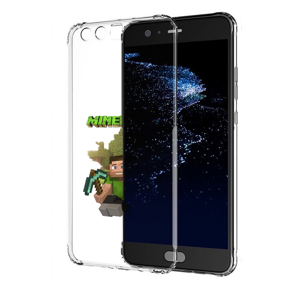 

Чехол бампер MyPads Майнкрафт детский для Huawei P10 Plus против, Прозрачный, Tocco