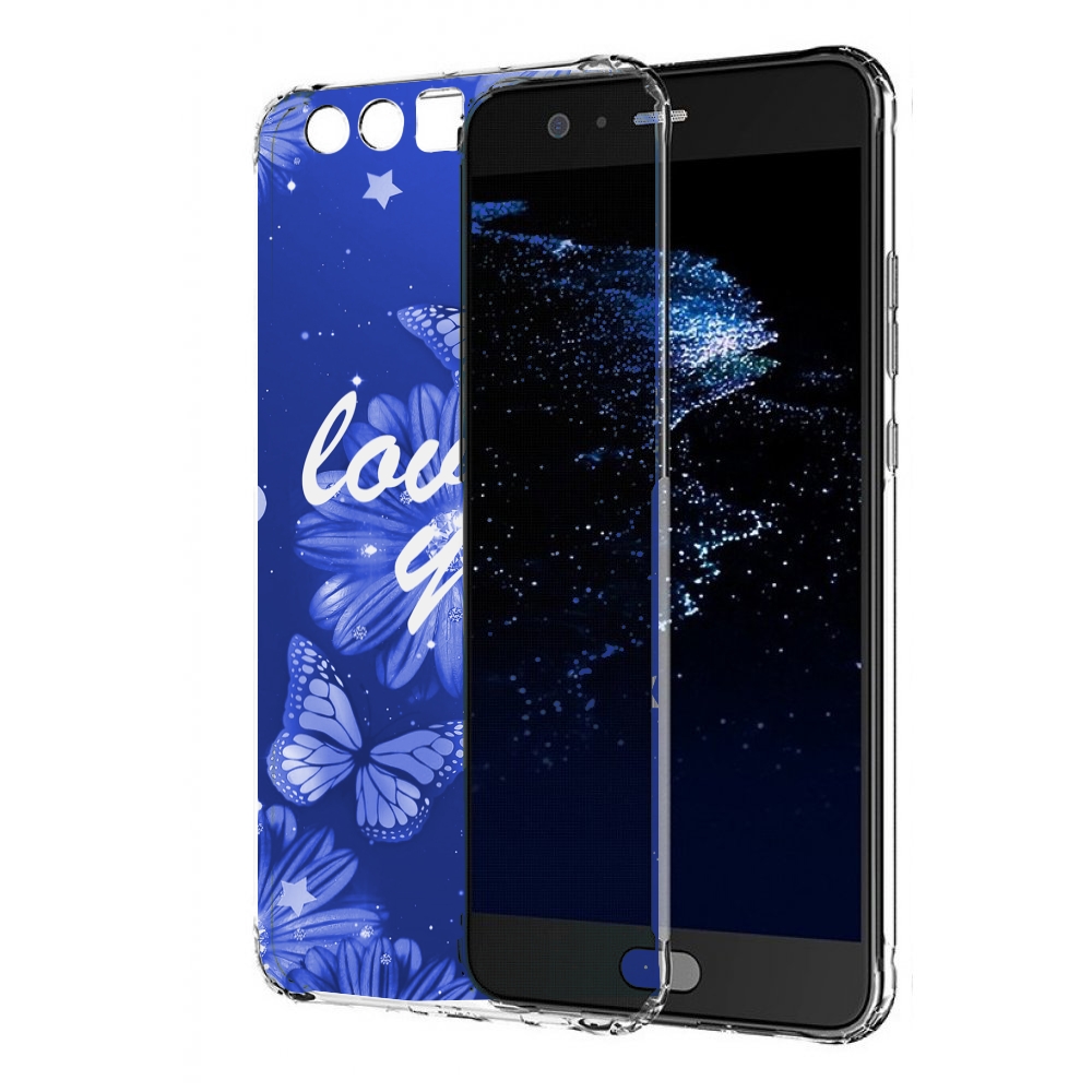 

Чехол бампер MyPads Люблю-тебя-с-бабочками для Huawei P10 Plus п, Прозрачный, Tocco