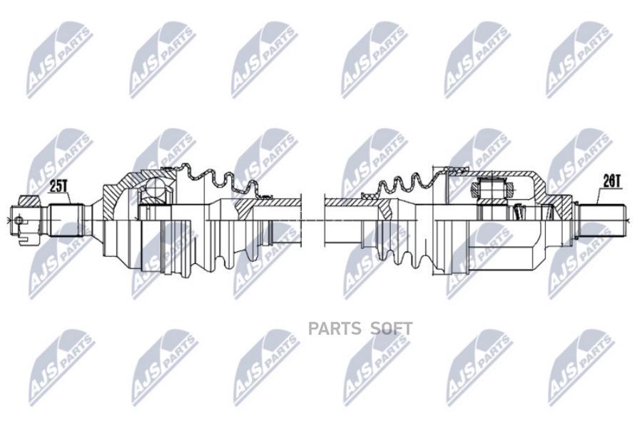 

Полуось citroen c4 1.6/2.0i 04-, c4 picasso/grand picasso 2.0i 07- левая акпп nty npwct053