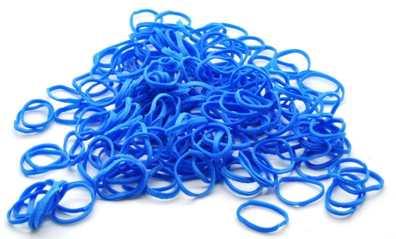 Набор резинок для плетения Rubber Band в пакетике, 10 000 шт К-105-19, Голубой