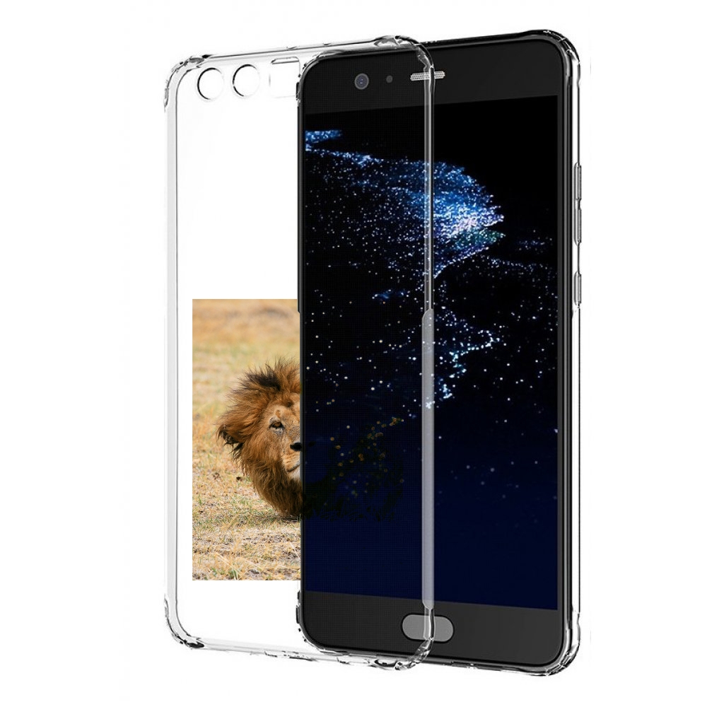 Чехол бампер MyPads Лев-лежит мужской для Huawei P10 Plus против