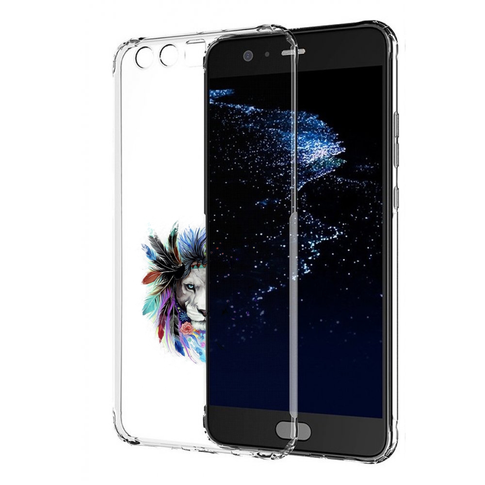 

Чехол бампер MyPads Лев 2 для Huawei P10 Plus противоударный, Прозрачный, Tocco