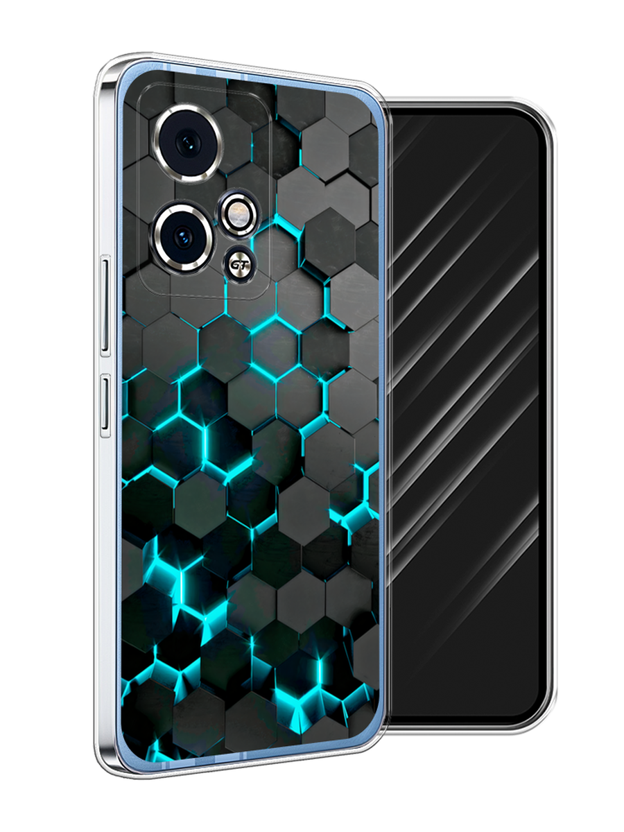 

Чехол Awog на Honor 90 GT "Соты бирюзовые", Черный;бирюзовый;синий, 6123450-1