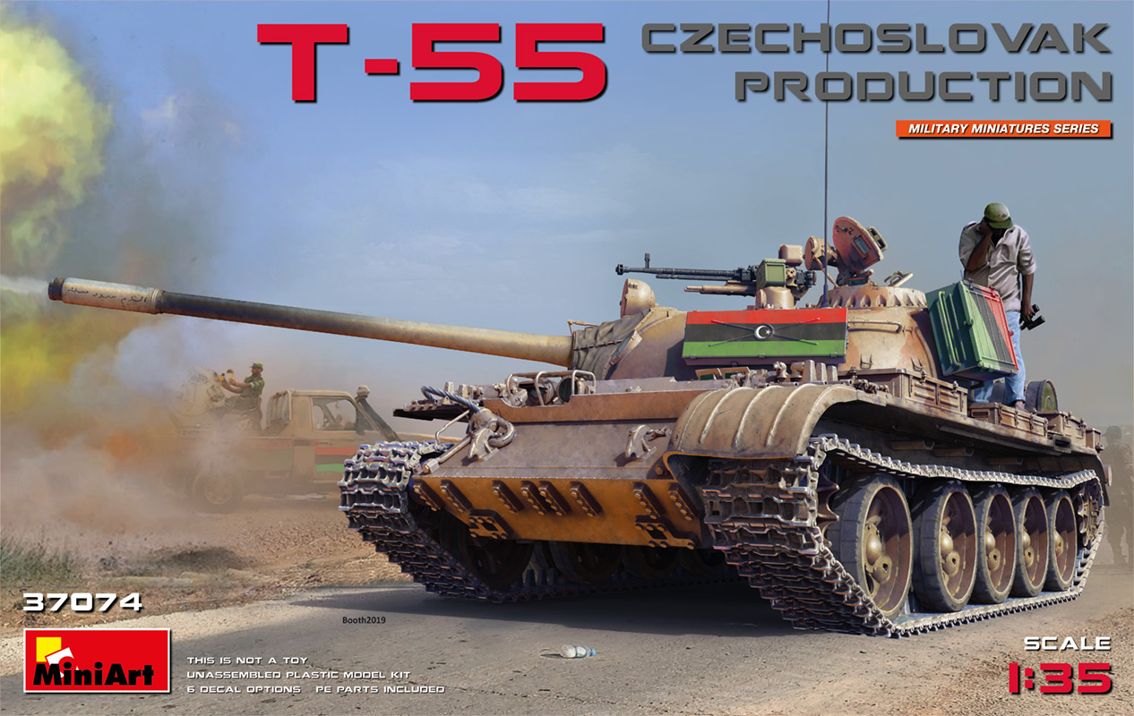 

Сборная модель MiniArt 1/35 Танк Т-55 Чехословацкого Производства 37074