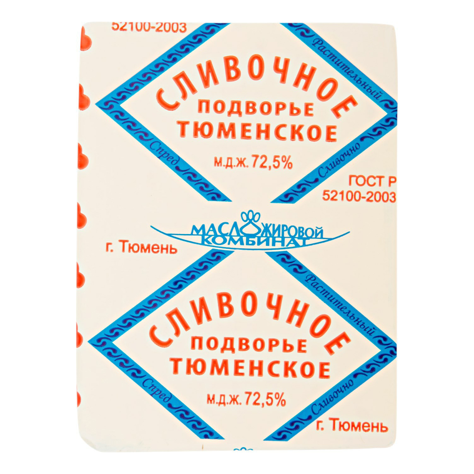 

Спред Сливочное подворье Тюменское 72,5% 180 г