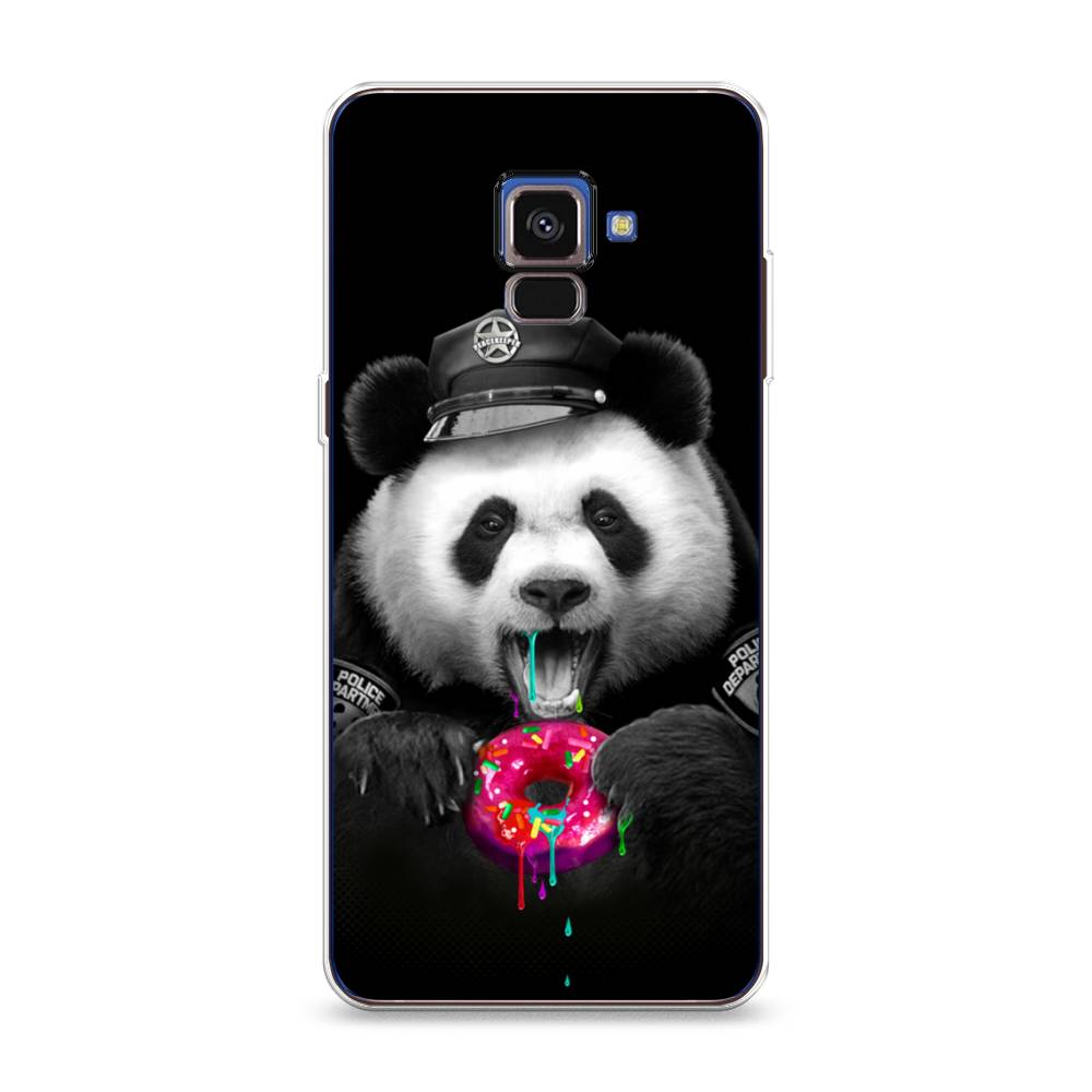 

Чехол Awog на Samsung Galaxy A8 2018 "Панда police", Разноцветный, 25450-2