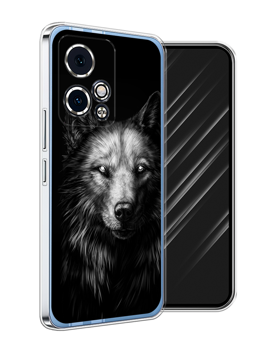 

Чехол Awog на Honor 90 GT "Волк черно белый", Серый;бежевый;белый, 6123450-1