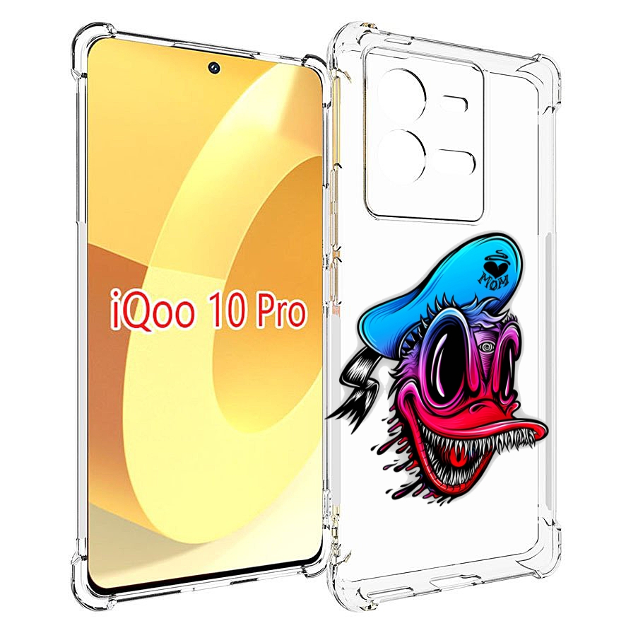 

Чехол MyPads Дональд для Vivo iQOO 10 Pro, Прозрачный, Tocco