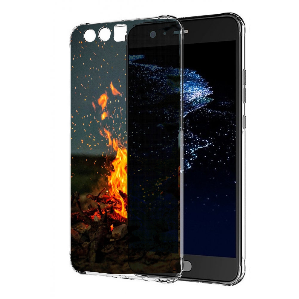 

Чехол бампер MyPads Костер-ночное-небо для Huawei P10 Plus проти, Прозрачный, Tocco