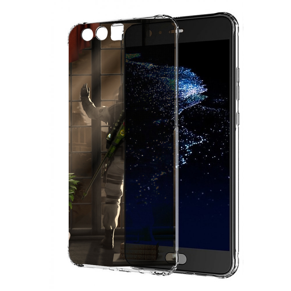 

Чехол бампер MyPads Контр-Страйк-в-дыму для Huawei P10 Plus прот, Прозрачный, Tocco