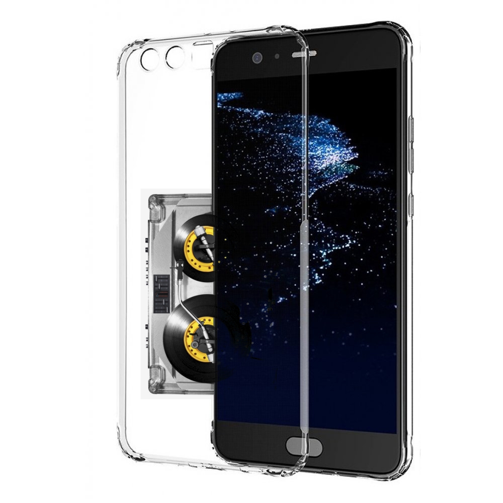 Чехол бампер MyPads Кассета музыкальная для Huawei P10 Plus прот