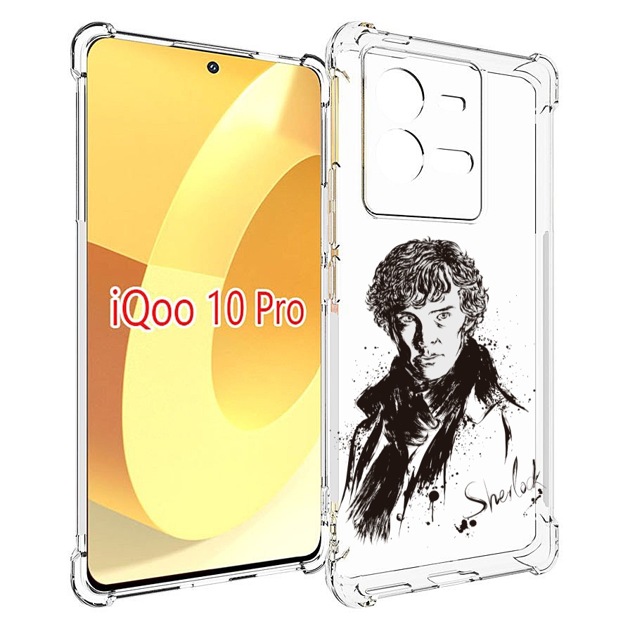 

Чехол MyPads шерлок холмс портрет для Vivo iQOO 10 Pro, Прозрачный, Tocco