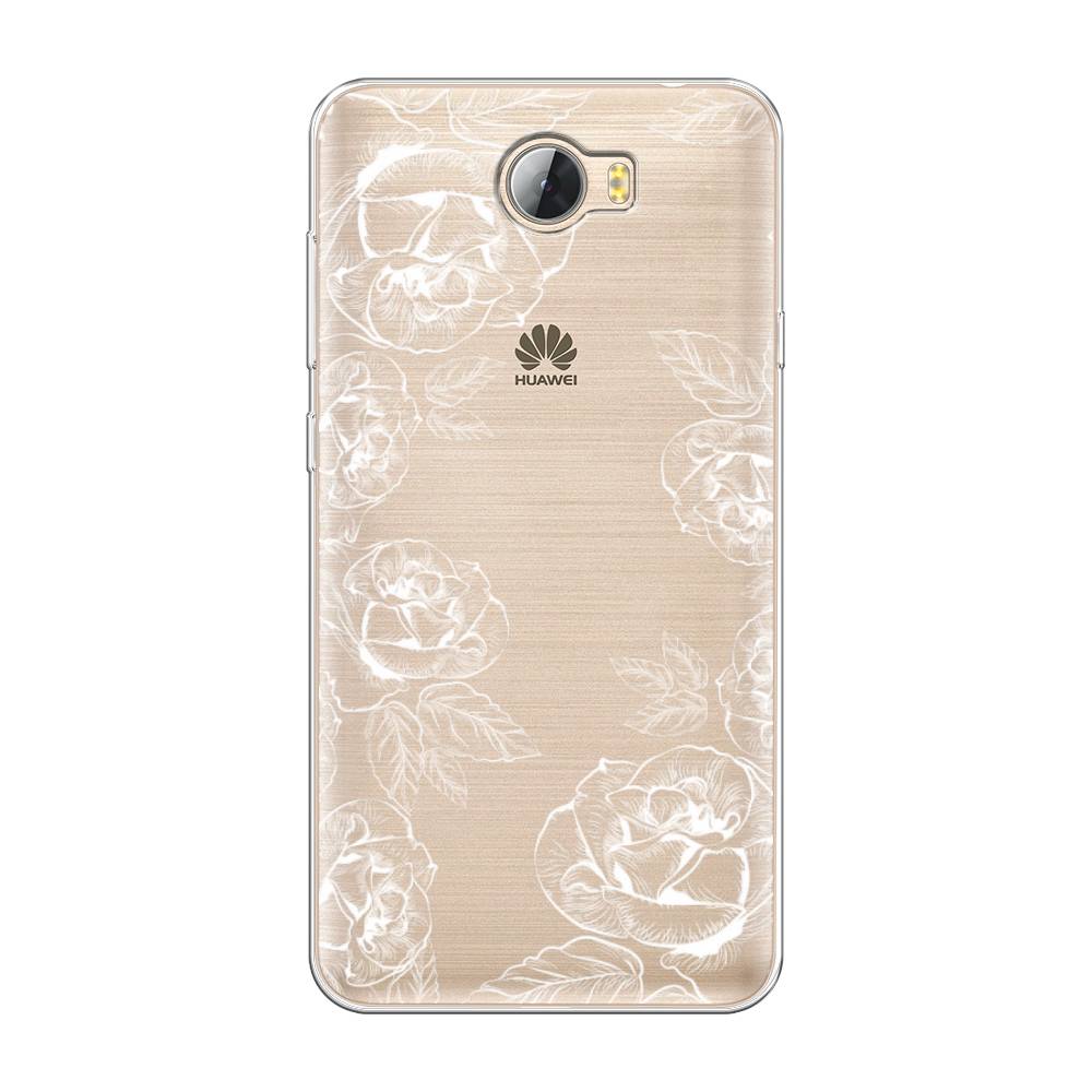 фото Чехол на huawei y5 ii "розы графика" case place