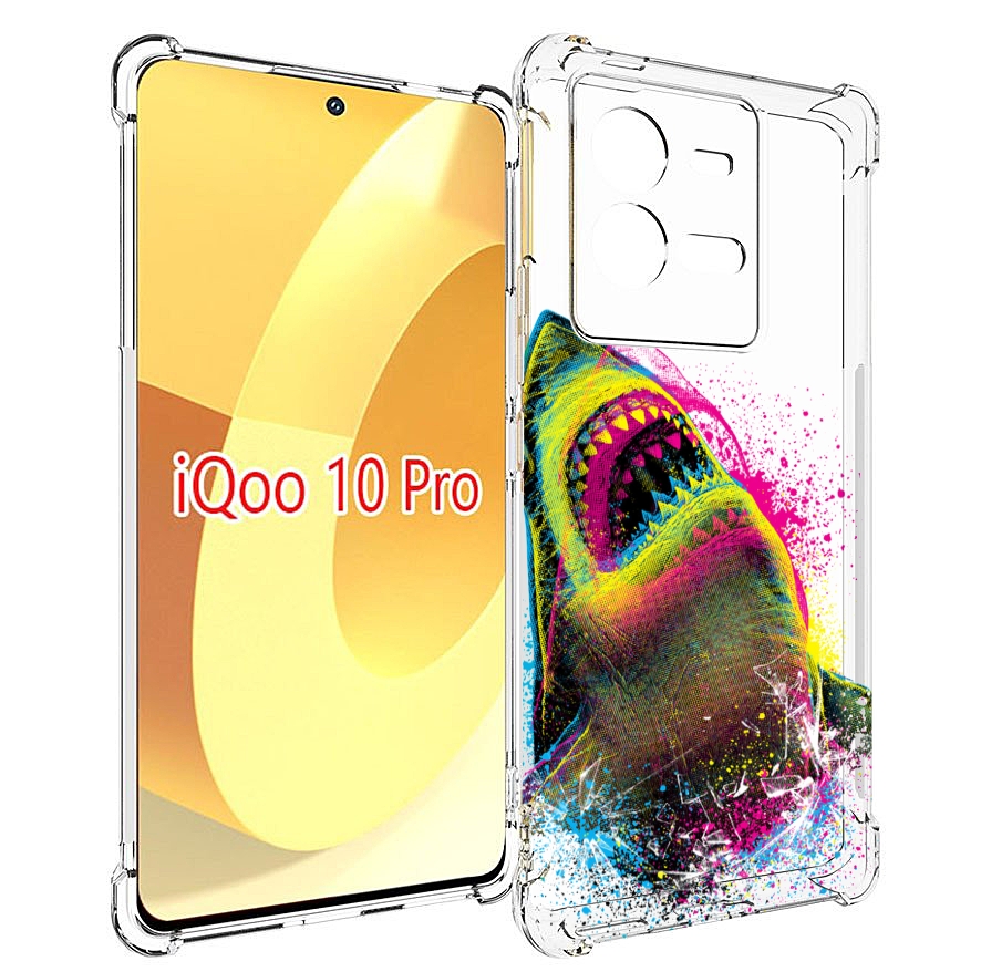 

Чехол MyPads челюсти-2 для Vivo iQOO 10 Pro, Прозрачный, Tocco