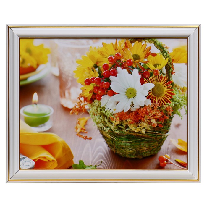 

Картина Букет в корзине 20х25(23,5х28,5) см