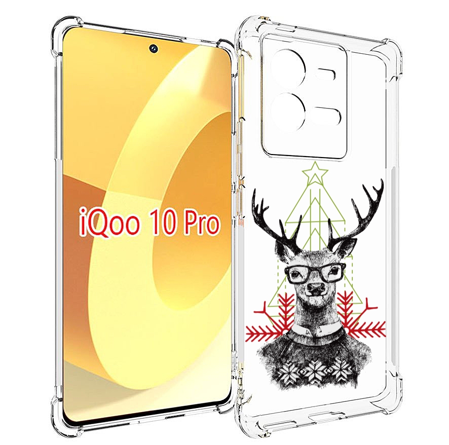 

Чехол MyPads умный олень для Vivo iQOO 10 Pro, Прозрачный, Tocco