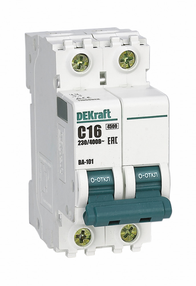 Автоматический выключатель Schneider Electric Dekraft Ва-101 2P 32А 4,5Ka Х-Ка С 11069Dek