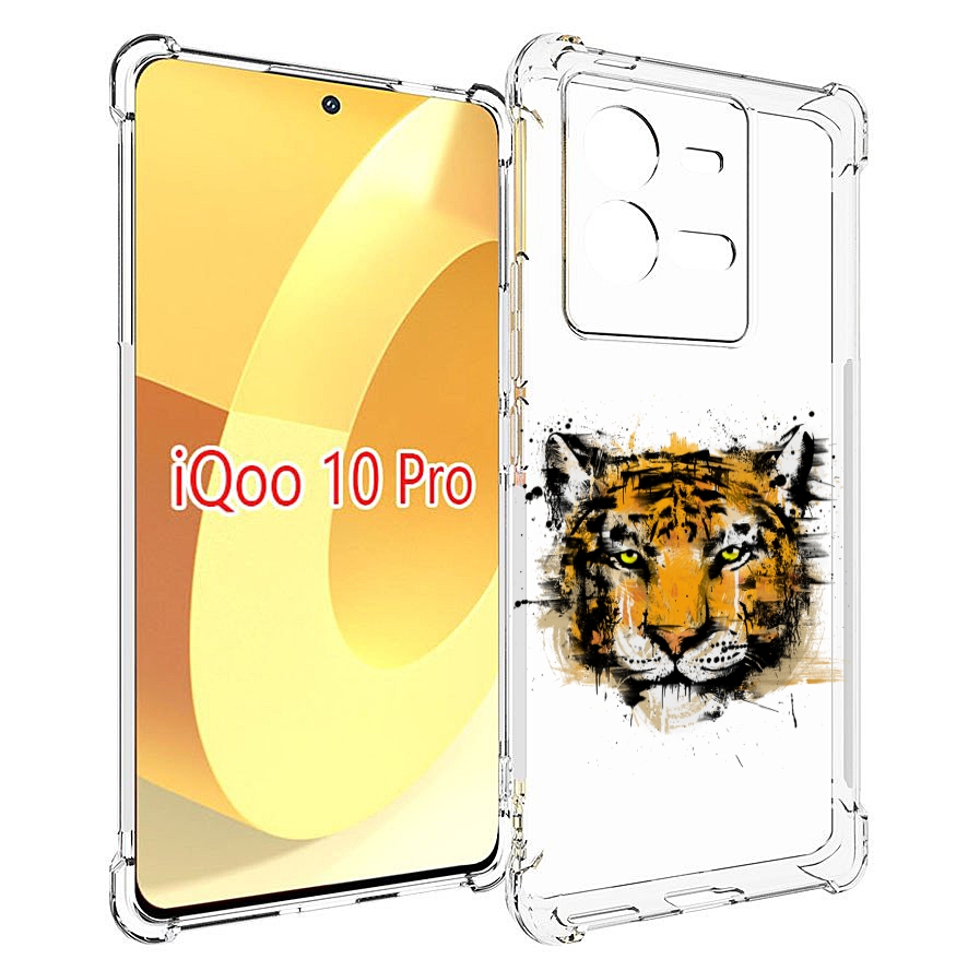 

Чехол MyPads тигруля для Vivo iQOO 10 Pro, Прозрачный, Tocco