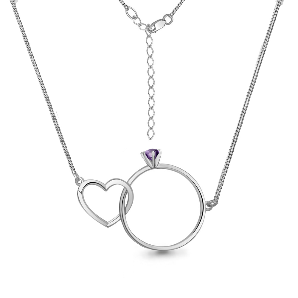 

Колье из серебра с аметистом Aquamarine 40 см Aquamarine 7455004_925_р, 7455004_925_р