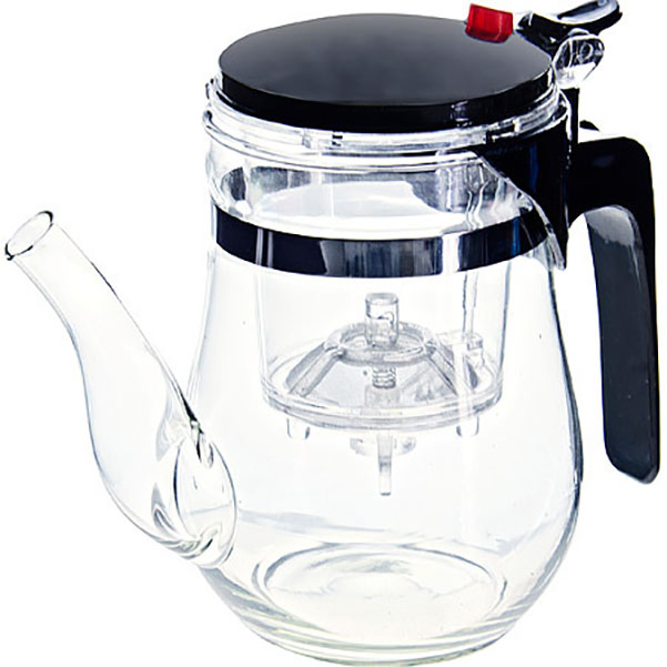 

Заварочный чайник (0,5л) стекл Mayer&Boch дав/клап 4027 KSMB-4027, Прозрачный;черный