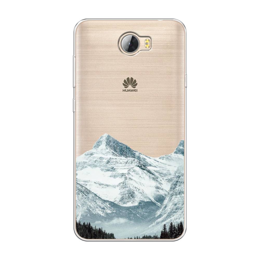 

Чехол на Huawei Y5 II "Горы арт 1", Белый;зеленый, 61950-2