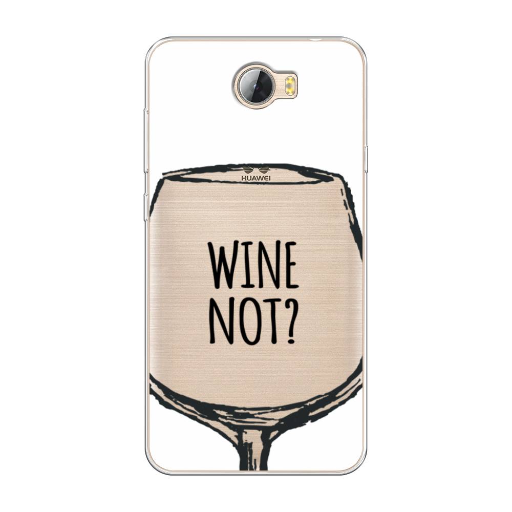 

Чехол на Huawei Y5 II "Wine not white", Белый, 61950-6