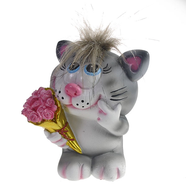 

Копилка Влюбленный Котик (серый чуб), 11*9*13см KSMR-713136/SK035