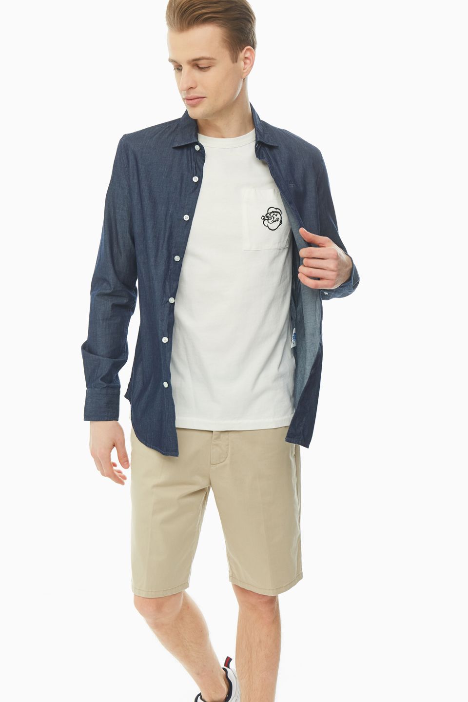 

Рубашка мужская North Sails 663530 C002 синяя XXL, Синий, 663530 C002