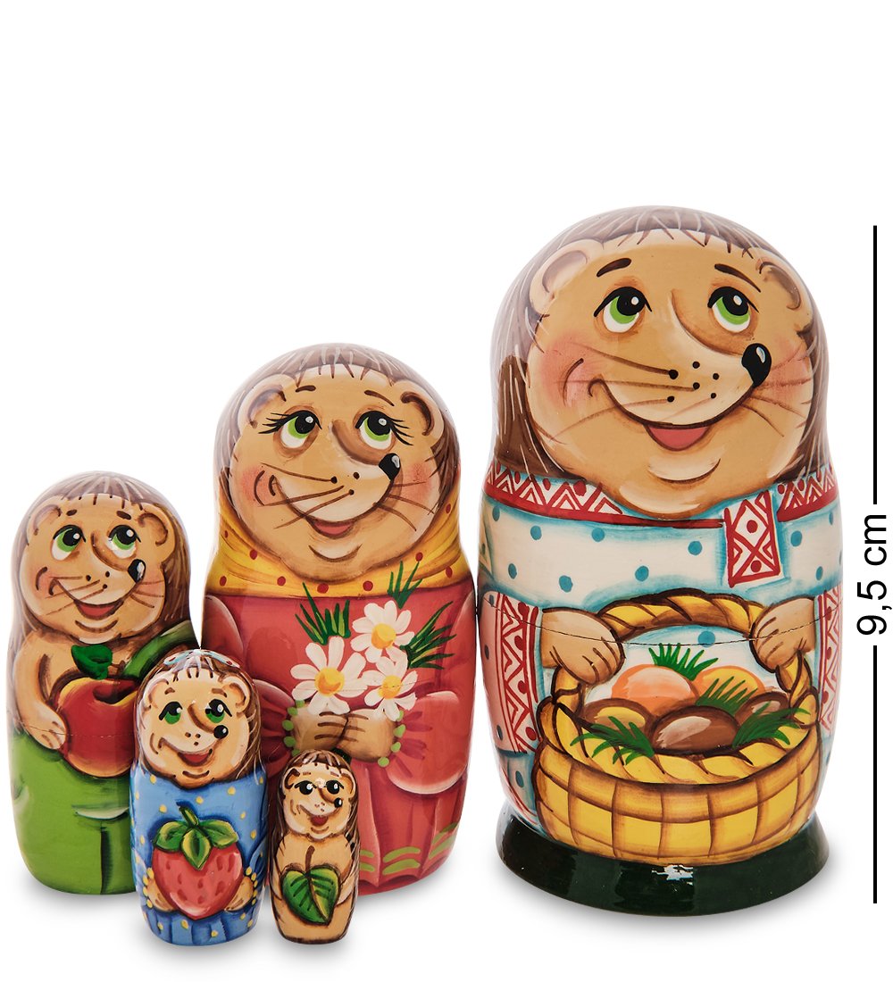 

Матрешка Народные промыслы Ёжик с грибами, Многоцветный, AT2160971