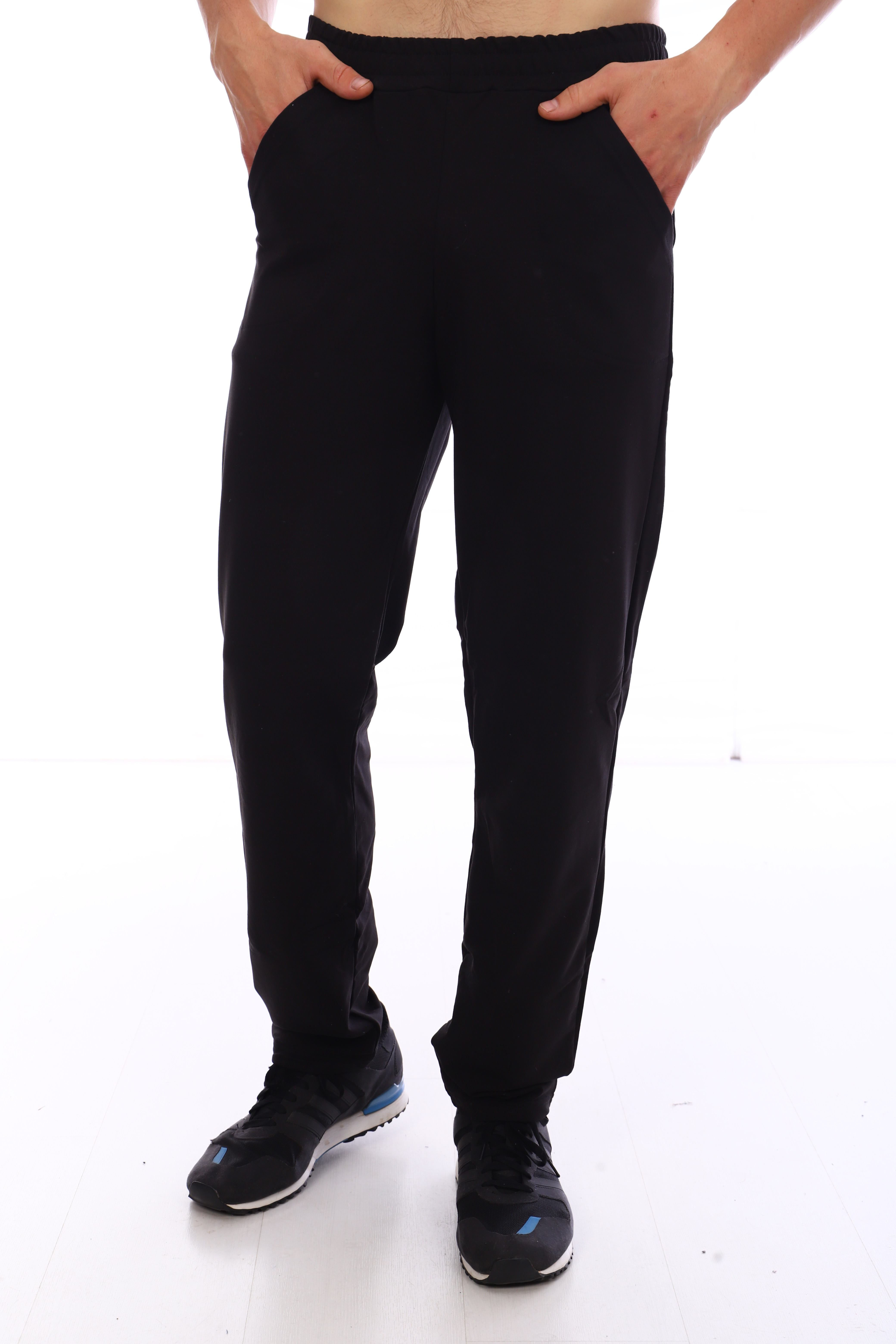 Спортивные брюки мужские ИвГрадТрикотаж Б175 Спорт черные 62 RU