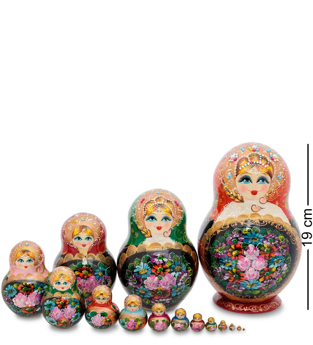 

Матрешка Народные промыслы Алевтина с цветами, Многоцветный, AT2152559