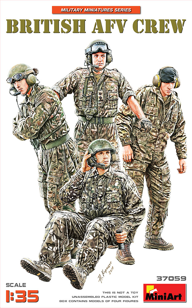 

Сборная модель MiniArt 1/35 Современный британский экипаж БТТ 37059