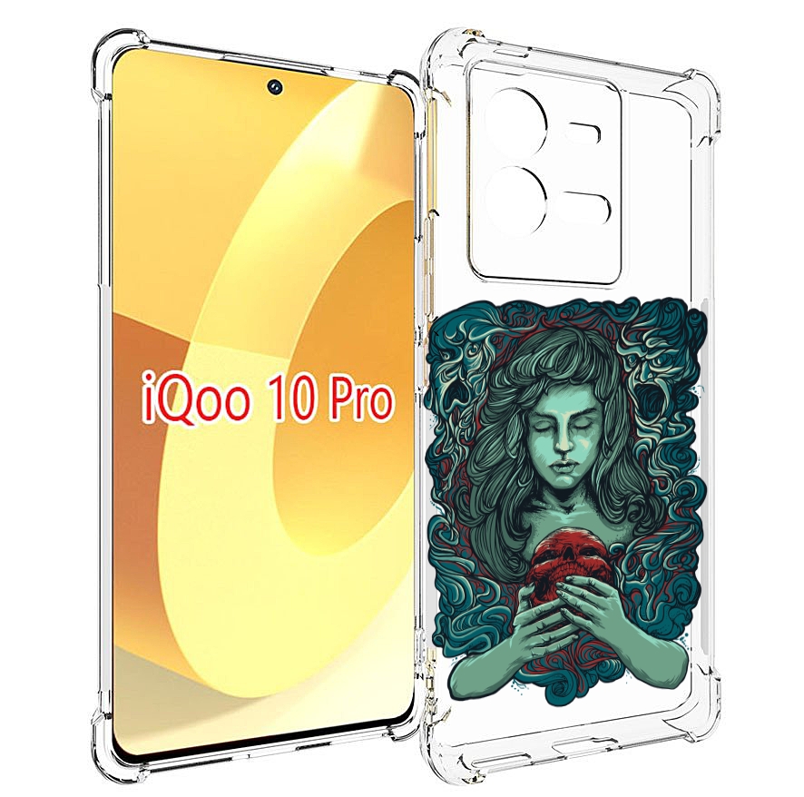 

Чехол MyPads спящая девушка для Vivo iQOO 10 Pro, Прозрачный, Tocco