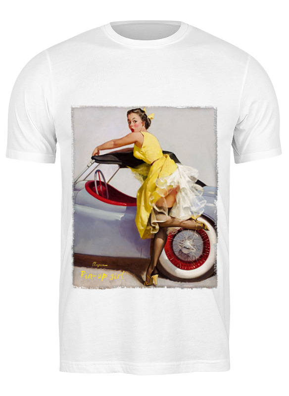 

Футболка мужская Printio Pin-up girl белая M, Белый, Pin-up girl