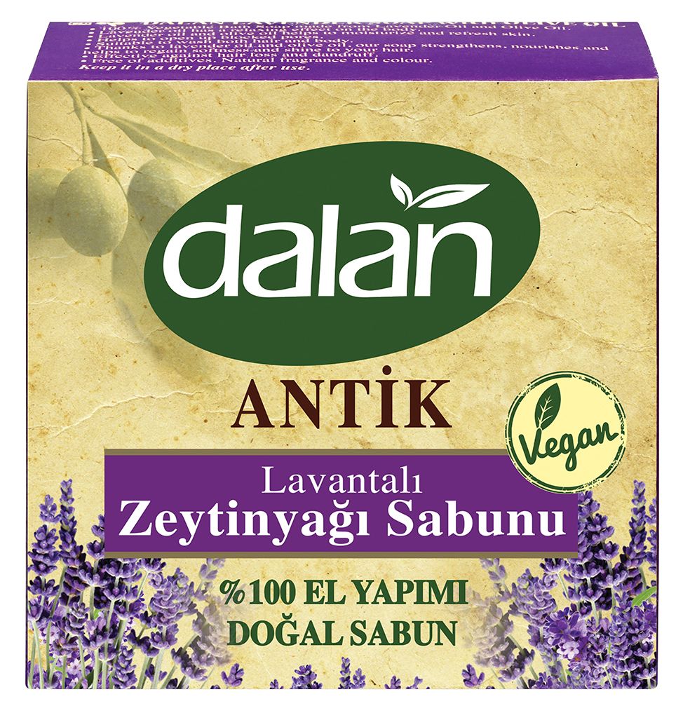 Натуральное мыло Dalan Antique ручной работы с лавандой и оливковым маслом, турецкое, банн
