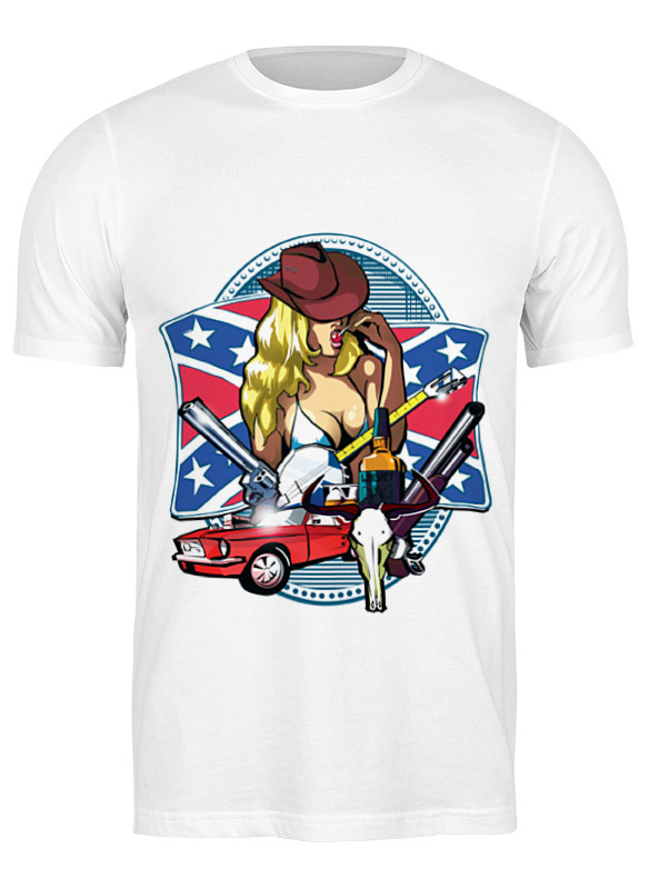 

Футболка мужская Printio Southern life белая M, Белый, Southern life