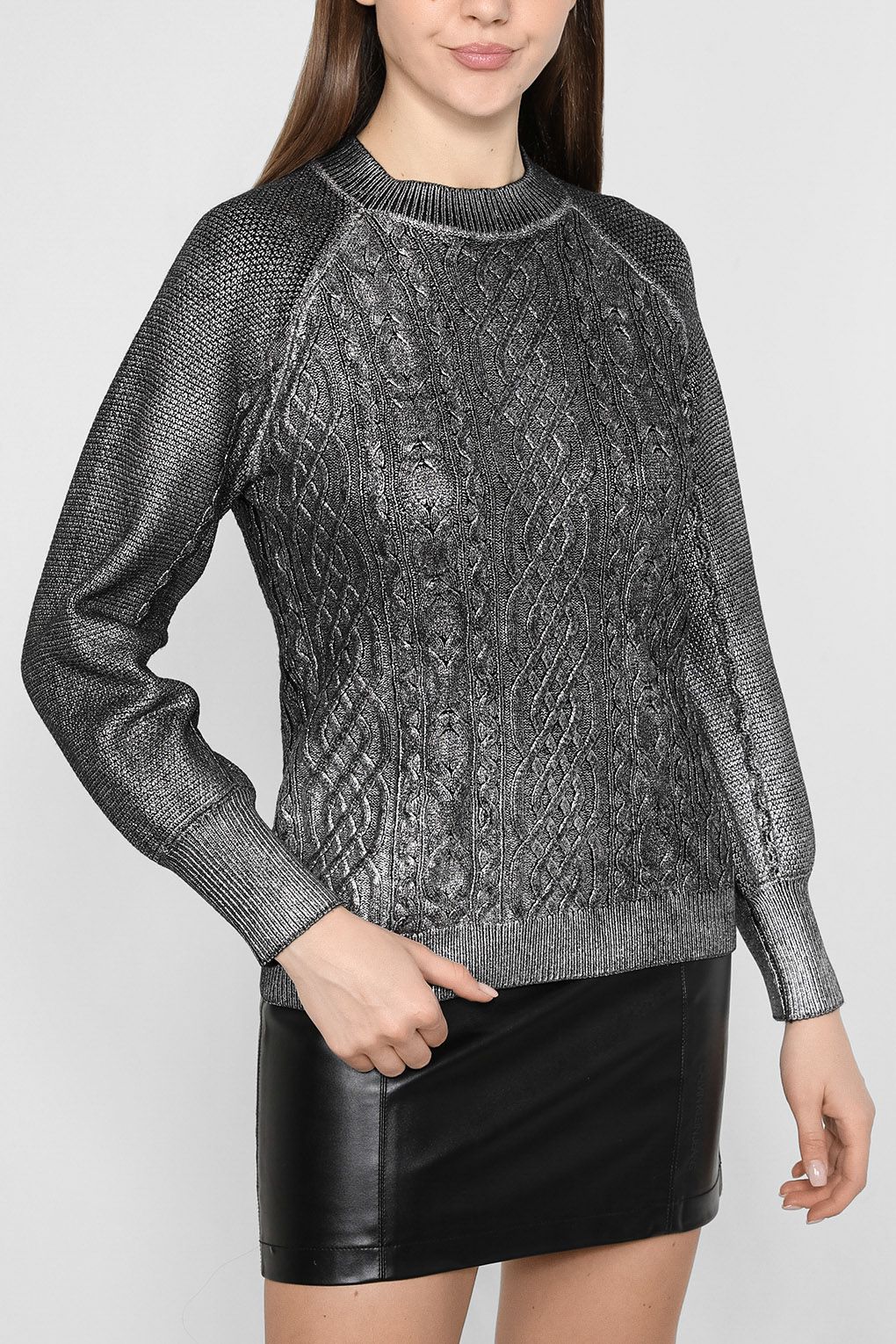 

Джемпер женский Guess Jeans W2BR35 Z31S0 серый S, W2BR35 Z31S0