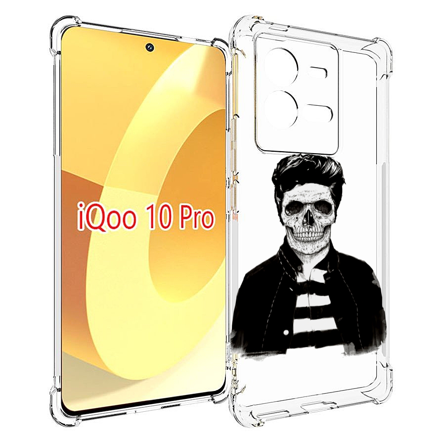 

Чехол MyPads скелет для Vivo iQOO 10 Pro, Прозрачный, Tocco