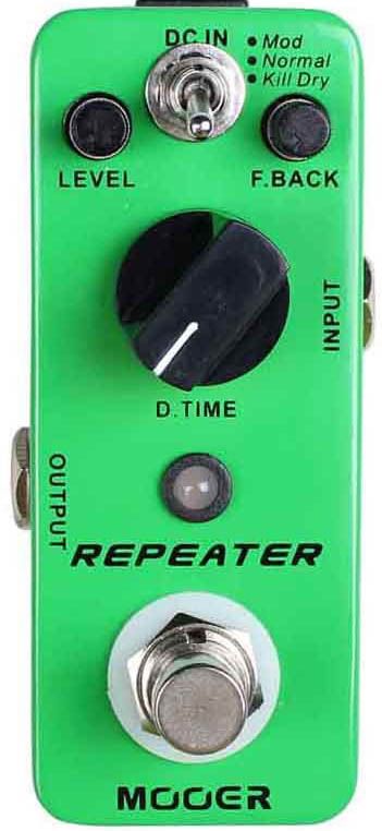 

Гитарная педаль эффектов/ примочка MOOER Repeater, Зеленый, Repeater